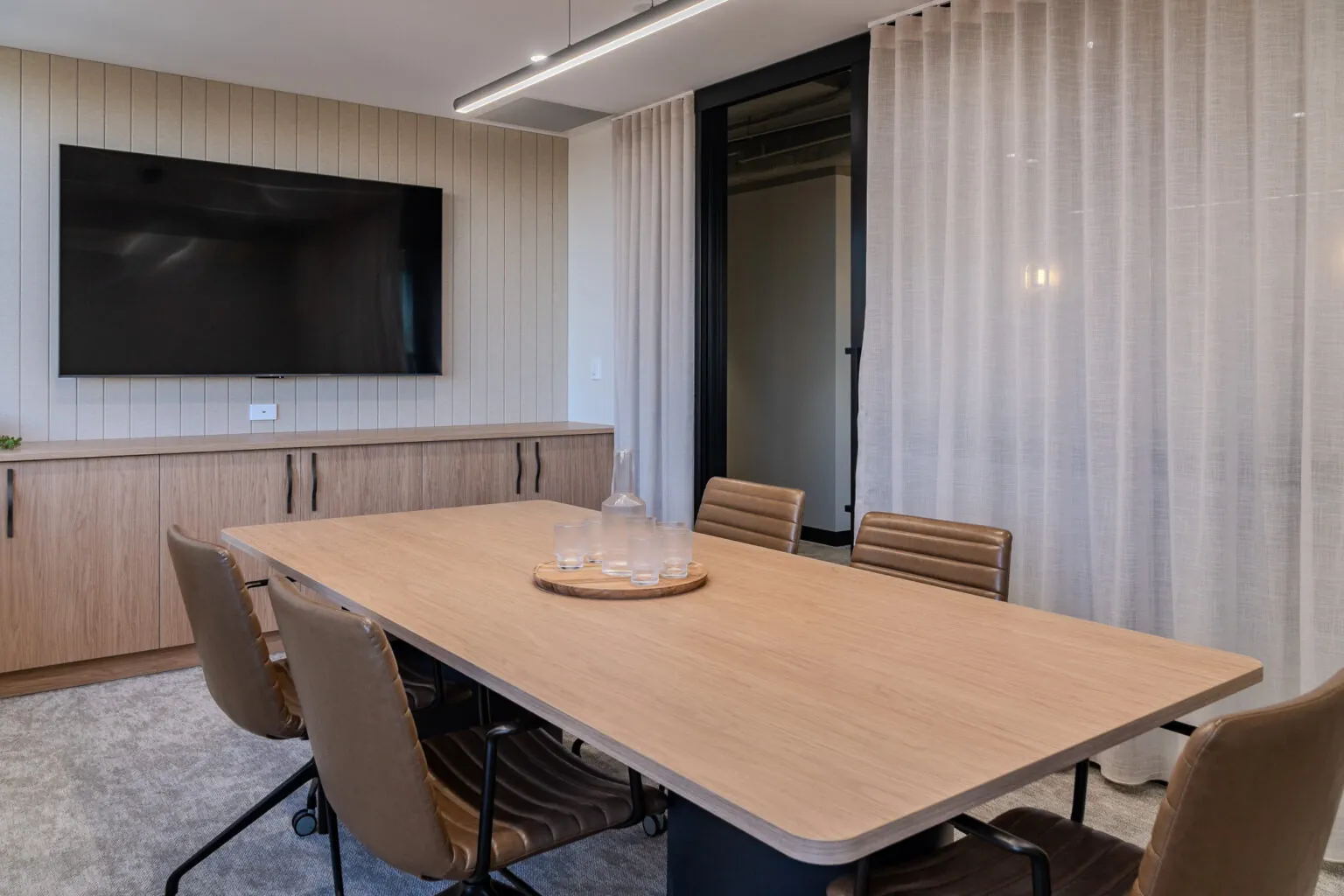 Open plan office floor
